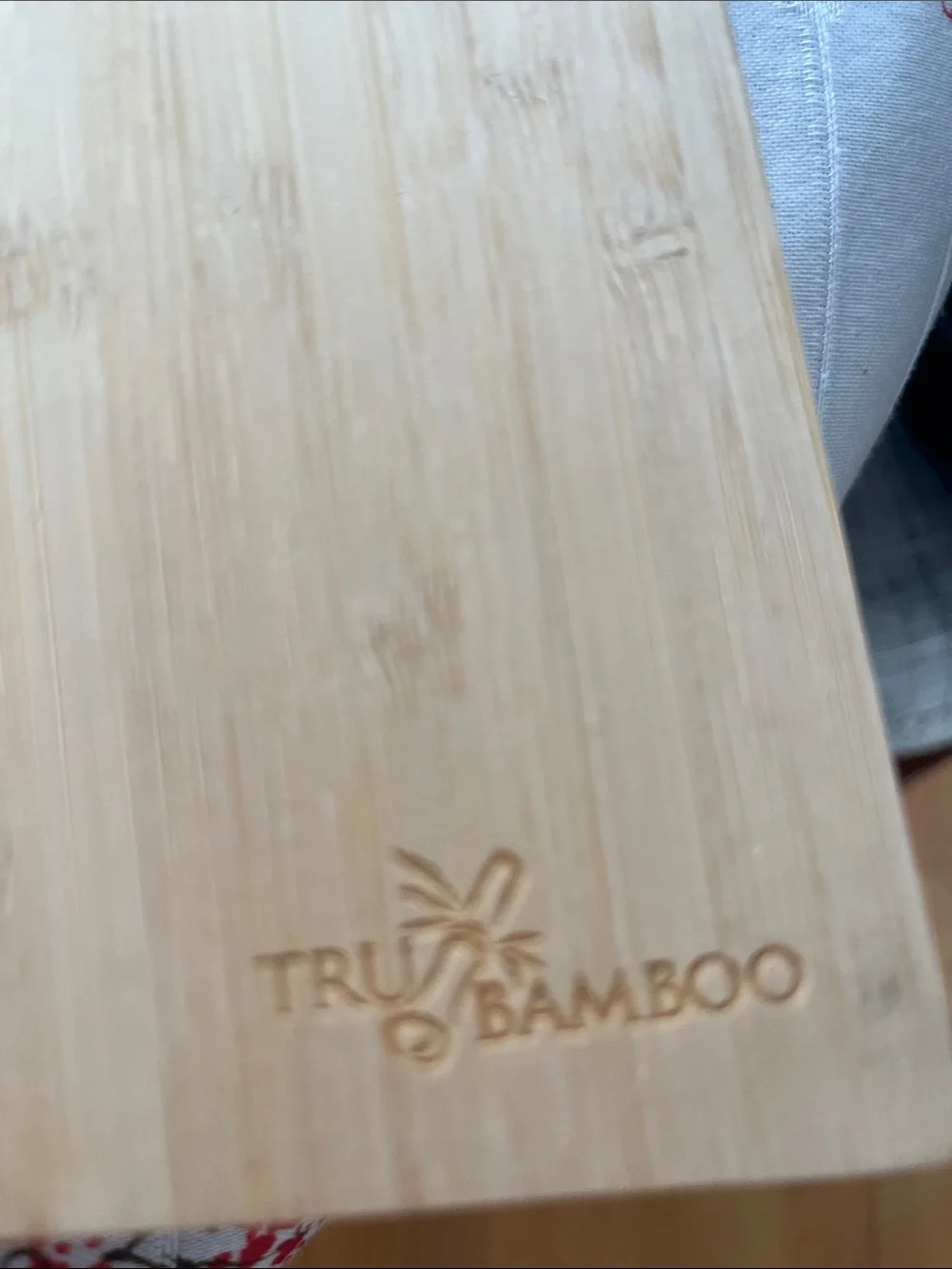 BAMBOO Natural Two-Piece Light Wood Bamboo Serving & Prep Boards